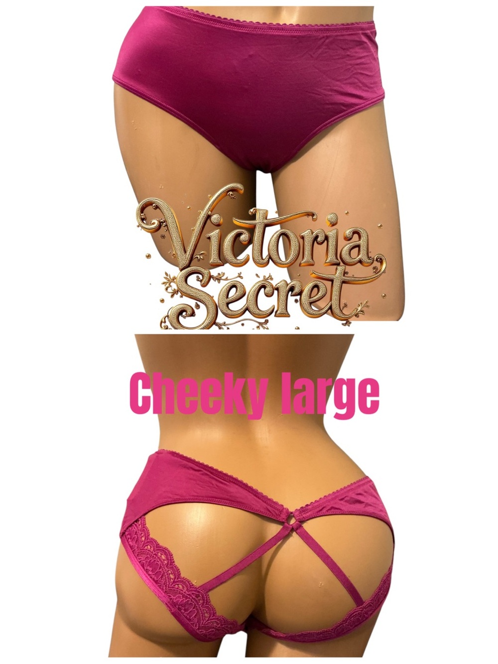 Victoria's Secret Cheeky Bikini Panty in Berry Pink